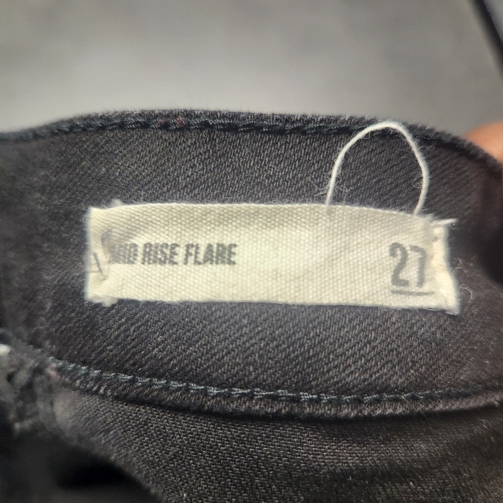 Harper Heritage Mid Rise Flare Jeans Sz. 27 Black Jean - Picture 4 of 8